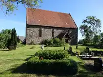 Cantnitz, evangelische Kirche, gotische Backsteinkirche aus dem 13. Jahrhundert (27.05.2026)
