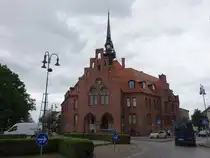 Nauen, neugotisches Rathaus am Rathausplatz, erbaut von 1888 bis 1891 (30.05.2026)