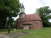 Staffelde, evangelische Kirche, sp�tgotischer Backsteinbau aus dem 15. Jahrhundert (30.05.2026)