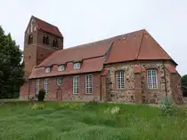 Lemgow, evangelische Hohe Kirche St. Johannes, erbaut im 15. Jahrhundert, Mittelteil der Kirche erneuert 1770 (20.06.2026)