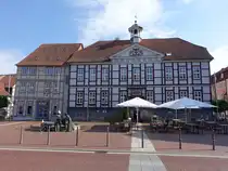 L�chow, altes Rathaus, Zweigeschossiger Fachwerkbau erbaut von 1815 bis 1816 (20.06.2026)