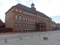 Hagenow, Rathaus am Rathausplatz, erbaut 1935 (21.06.2026)