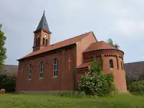 K�sten, evangelische Friedenskirche,  neoromanische Backsteinkirche, erbaut 1865 (21.06.2026)