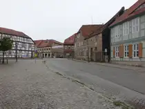 Lenzen, Fachwerkh�user in der Berliner Stra�e (21.06.2026)