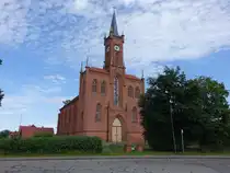 Redefin, evangelische Kirche, erbaut von 1843 bis 1847 durch Carl Heinrich W�nsch (21.06.2026)