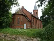 Wittfeitzen, evangelische Kirche, neugotische Backsteinkirche (21.06.2026)