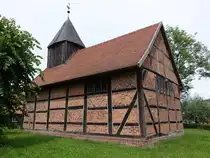 Wootz, evangelische Fachwerkkirche, erbaut im 17. Jahrhundert (21.06.2026)