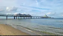 Seebr�cke Heringsdorf auf der Insel Usedom – Mitte der 1990er erbaut und mit 508 Metern L�nge die drittl�ngste Seebr�cke in Deutschland.

🕓 18.9.2025 | 16:57 Uhr