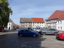 Parchim, Fachwerkh�user am neuen Markt (21.06.2026)