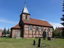 Wustrow, evangelische Fachwerkkirche, erbaut 1789 (23.06.2026)