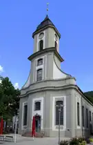 Bad Wildbad, die evangelische Stadtkirche, 1746-48 erbaut im sp�tbarockem Stil, Sept.2026