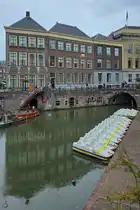 Hier zu sehen der nordwestliche Teil des historischen Rathauses von Utrecht. (September 2026)
