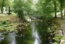 Bad Wildbad, der Kurpark erstreckt sich beidseitig der Enz �ber die Stadtgrenze hinaus, Sept.2026