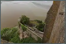 Jeder noch so kleine Bereich wurde auf der Insel Mont Saint Michel genutzt. Ein Felsvorsprung im Norden der Insel diente sowohl der Verteidigung als auch als Garten. (Mont Saint Michel, 06.05.2026) 