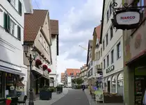 Sigmaringen, Blick in die F�rst-Wilhelm-Stra�e im Stadtzentrum, Sept.2026