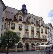 Sigmaringen, das Rathaus, erbaut 1925-27, Sept.2026
