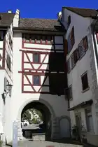 Stein am Rhein, der Obertorturm von 1363, Teil der ehemalogen Stadtbefestigung, Sept.2026