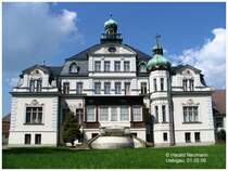 Die Schloherberge in Uebigau. Frher im Besitz derer von Ileburg, heute eine Herberge in denen Schulklassen u. Einzelpersonen Unterkunft finden.