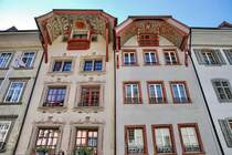 Aarau, Hauptstadt des Kantons Aargau, 16.000 Einwohner. Wie man sieht, ist der Beiname  Stadt der schnen Giebel  zutreffend. 2.11.2006