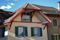 Aarau, Hauptstadt des Kantons Aargau, 16.000 Einwohner. Dem Besucher der Altstadt bietet sich eine Flle schner, alter Huser, wie hier in der Nhe der Stadtkirche. 2.11.2006