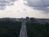 Blick von der Siegessule Richtung Ernst Reuter Platz.