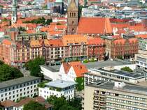 HANNOVER, 27.08.2005, Blick vom Rathausturm