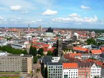 HANNOVER, 27.08.2005, Blick vom Rathausturm