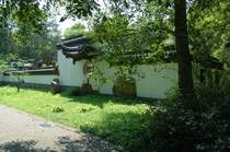 Die Auenmauer des Chinesischen Gartens in Bochum. 