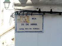 ALVOR (Concelho de Portim�o), 09.02.2005, Stra�enschild