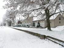 Laucha winterlich - 25.11.2008 - Blick von der Unterpromenade auf die Huser am Untergraben