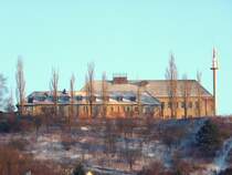 Laucha an der Unstrut - Blick von Westen auf den Seitenfl�gel des Fliegerhorstes - Foto vom 10.01.2009