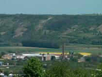 Laucha an der Unstrut - Blick vom Borntal auf das Gel�nde der  alten Zuckerfabrik - Foto vom 29.04.2007