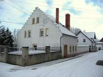 Laucha an der Unstrut - Blick in die  Kleine Kiethstra�e  - Foto vom 12.02.2009 
