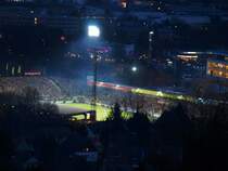 Heimspiel der Alemannia gegen Rostock (3:3) am 06.02.2009 aufgenommen vom Lousberg. Auf dem alten Tivoli wird nur noch die R�ckrunde gespielt, dann geht es ins neue Stadion.