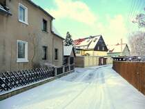 Laucha an der Unstrut - Blick in die Badstrae - Foto vom 12.02.2009 
