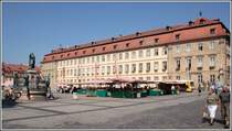 Maximilianplatz mit Rathaus Bamberg. 13.09.2006