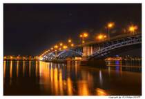 Das Foto wurde am 25.02.09 unterhalb des Hochkreise in Kastel aufgenommen, und zeigt die Theodor Heussbr�cke von Kastel nach Mainz.