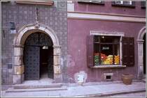 In der Warschauer Altstadt. Scan eines Dias aus dem Jahr 1974.