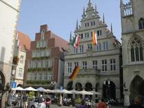 Giebelh�user in der Innenstadt von M�nster