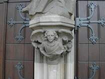 Engelsfigur an der berwasserkirche in Mnster.