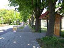 Bushaltestehle am Bahnhof Storkow Aufgenommen am 19 Mai 08