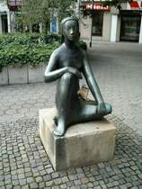 Kunst in der Fugngerzone von Osnabrck.