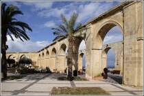 Die Upper Barracca Gardens sind der schnste Aussichtsbalkon Vallettas. 21.03.2009