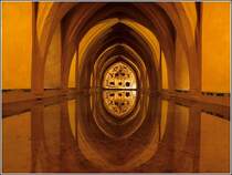 Sevilla. Ba�os de Do�a Maria de Padilla im Reales Alc�zar. Scan eines Dias aus dem Fr�hjahr 2000.