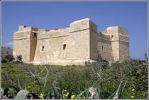 Zwischen der Marsaskala Bucht und der St. Thomas Bucht wurde der St. Thomas Turm von den Ordensrittern als Wachturm errichtet. 24.03.2009