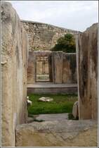 Die prhistorischen Tempelanlagen in Tarxien wurde zwischen 3800 und 2500 v.Chr. errichtet. 20.03.2009