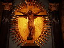 K�ln, Hohe Domkirche, Gerokreuz. Ottonisch (Ende 10. Jh.), Strahlenkranz von 1683. Aufnahme vom 23. Nov. 2006