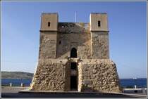 Der Wignacourt Tower in St Paul's Bay wurde 1610 errichtet. 24.03.2009