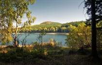 Blick �ber die Talsperre Cranzahl zum B�renstein; Oktober 2004.