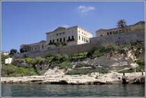 Ein Gebude des ehemaligen britischen Royal Navy Hospital in Kalkara. 27.03.2009